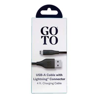 GoTo-GoTo® Lightning to USB A Cable, 4 ft-slide-0