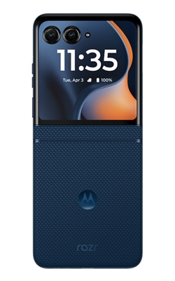Motorola razr - 2025 - PANTONE Gibraltar Sea 3 de 4 vistas