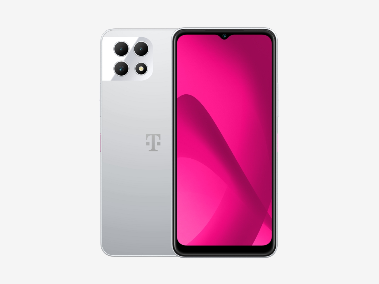 Front and back of a 5G device with T-Mobile logo 