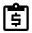 icon clipboard money